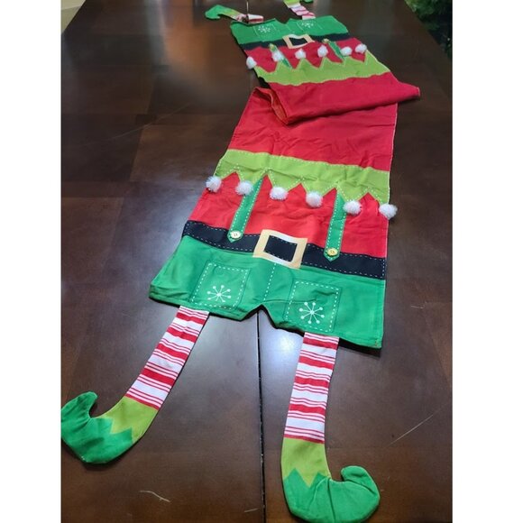 Christmas Table Runner Elf Decor Decorative Cloth Xmas Holiday Decoration Red - Picture 7 of 14